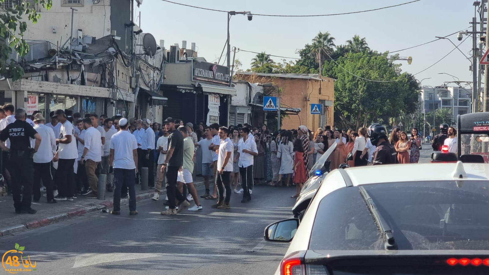 يافا: مسيرة ضخمة للمستوطنين تحت حراسة الشرطة